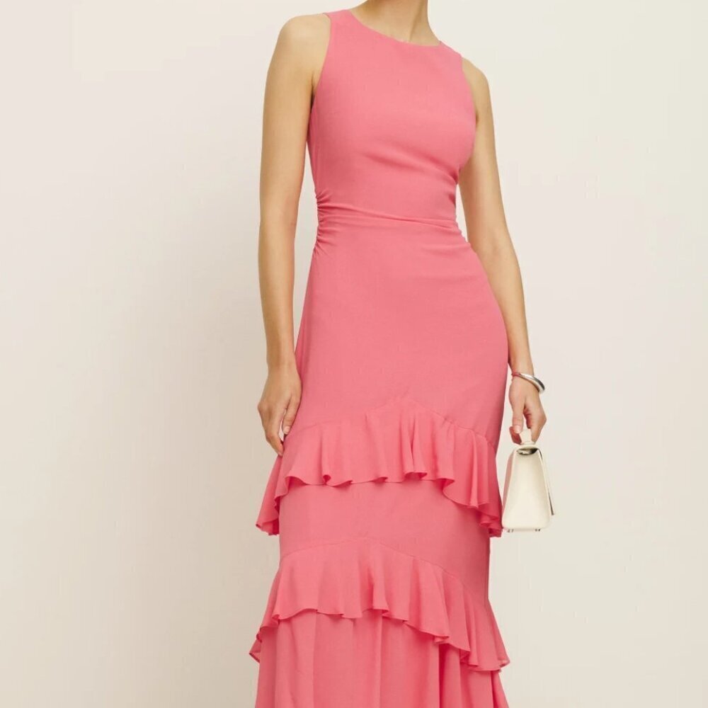 Reformation Magnus Dress Snapdragon - Size 4